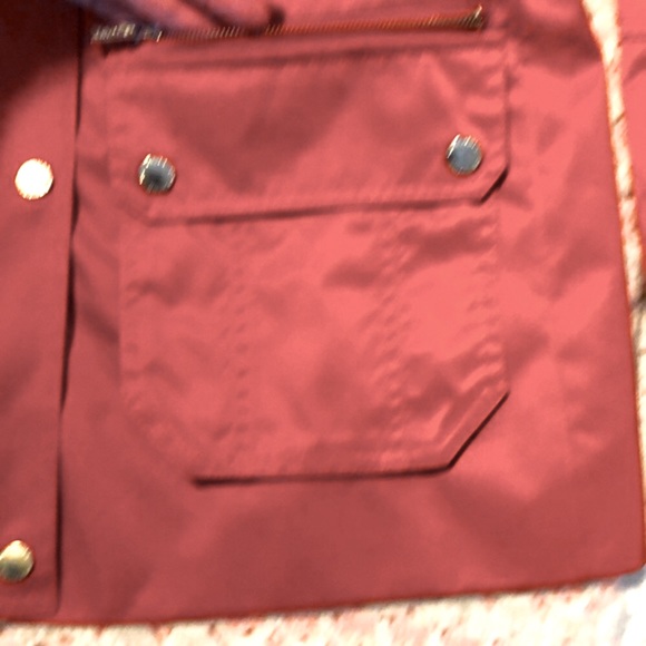 Calvin Klein Rain Coat - Jacket - Burnt Orange - Windbreaker - Medium - Picture 9 of 16